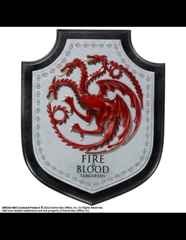 NOBLE COLLECTION - Game of Thrones Wall Plaque Targaryen House Crest 30 cm