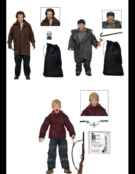 NECA - Mamma ho perso l'aereo (Home Alone) set di 3 A.Figure
