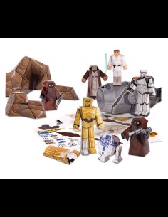 Star Wars Papercraft Figure Set Escape Pod Desert Pack