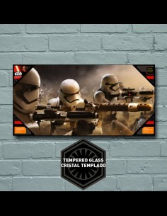 Star Wars Episode VII Glass Poster Stormtroopers 50 x 25 cm