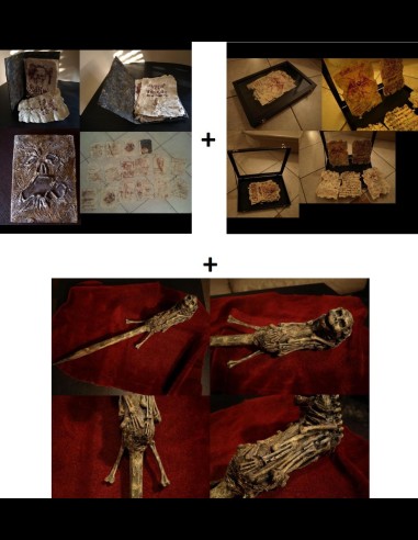 LA CASA EVIL DEAD NECRONOMICON + COFANETTO PAGINE MANCANTI + DAGGER