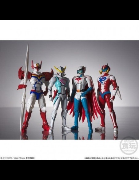 BANDAI - Shokugan Shodo Infini-T Force Complete Edition Set Kyashan Polymar