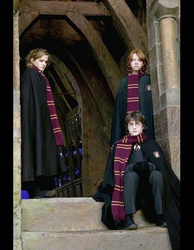 CINEREPLICAS - Harry Potter Hermione Ron Grifondoro sciarpa