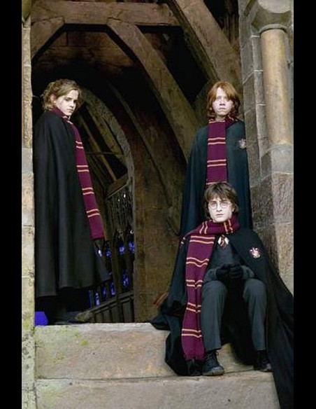 CINEREPLICAS - Harry Potter Hermione Ron Grifondoro sciarpa