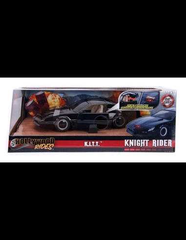 JADA - Supercar Knight Rider Diecast Model 1/24 1982 Pontiac Firebird Knightrider KITT with Light-Up Function