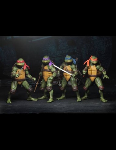 NECA - TMNT Ninja Turtle 1990 Movie Set di 4 A.Figure