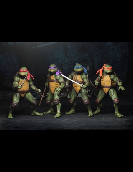 NECA - TMNT Ninja Turtle 1990 Movie Set di 4 A.Figure