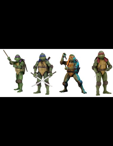 NECA - TMNT 1990 Movie Set completo Raphael - Michelangelo - Donatello - Leonardo 1/4 A.Figure
