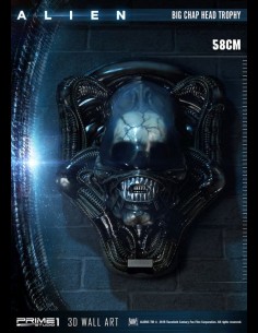 PRIME 1 - Alien 3D Wall Art Big Chap Head Trophy 58 cm 2