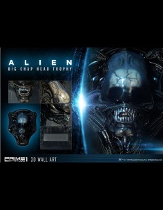 PRIME 1 - Alien 3D Wall Art Big Chap Head Trophy 58 cm