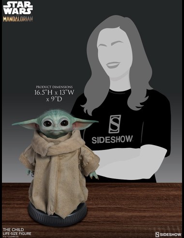 SIDESHOW - Star Wars: The Mandalorian - Grogu The Child Life Sized Statue
