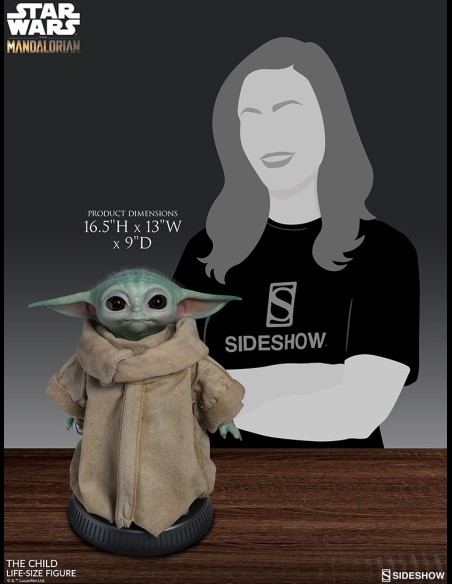 SIDESHOW - Star Wars: The Mandalorian - Grogu The Child Life Sized Statue