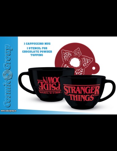 STRANGER THINGS CAPPUCCINO MUG & STENCIL