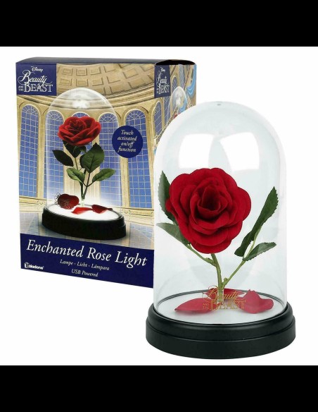 PALADONE - La Bella e la Bestia Rosa replica con luce