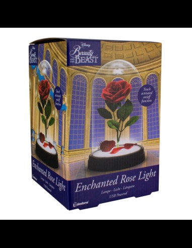 PALADONE - La Bella e la Bestia Rosa replica con luce