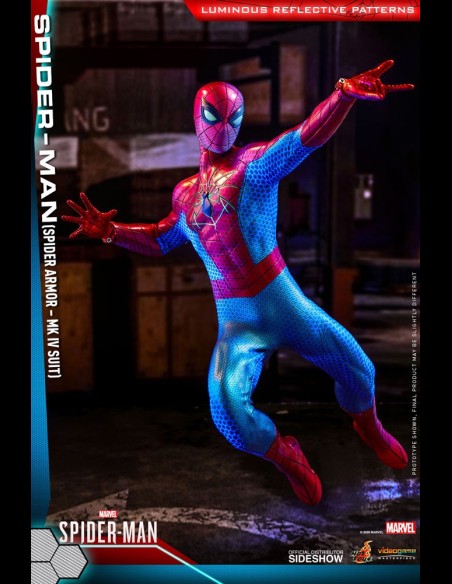 HOT TOYS - Marvel: Spider-Man Game - Spider Armor MK IV Suit 1:6 Scale Figure