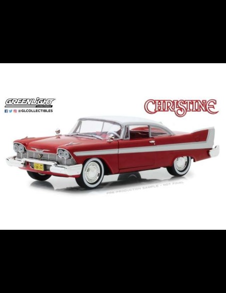 GREEN LIGHT - Christine: 1958 Plymouth Fury with Clear Windows 1:24 Red-White