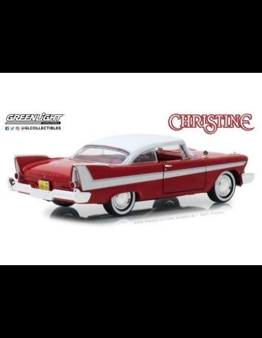 GREEN LIGHT - Christine: 1958 Plymouth Fury with Clear Windows 1:24 Red-White
