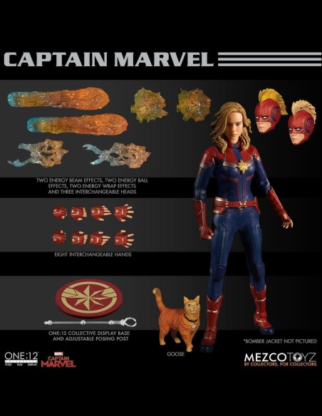 MEZCO - Captain Marvel 1:12 Clothed A.Figure