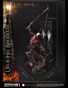 PRIME 1 DELUXE - LOTR Uruk-Hai Berserker statua 2