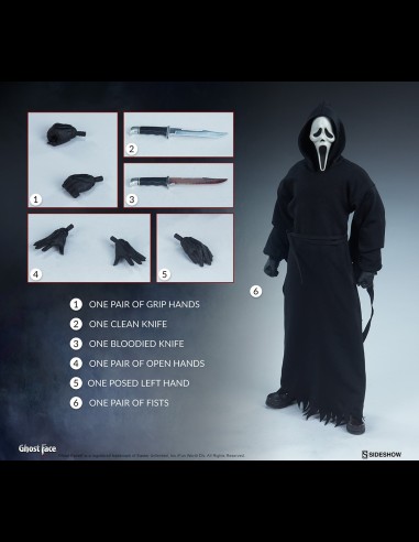 SIDESHOW - Scream: Ghostface 1:6 Scale Figure