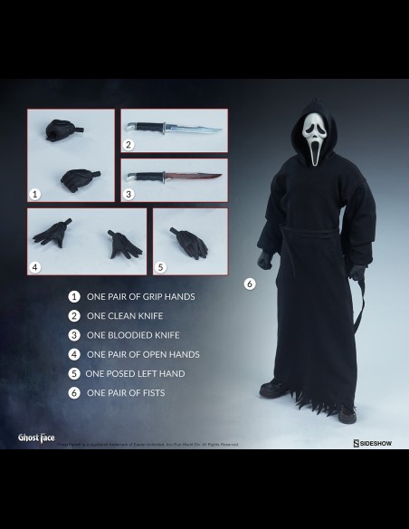 SIDESHOW - Scream: Ghostface 1:6 Scale Figure