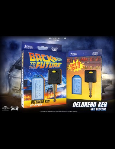 DOCTOR COLLECTOR - BTTF Delorean Key Set Replica