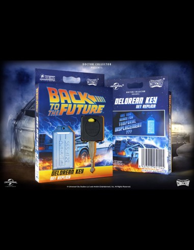 DOCTOR COLLECTOR - BTTF Delorean Key Set Replica