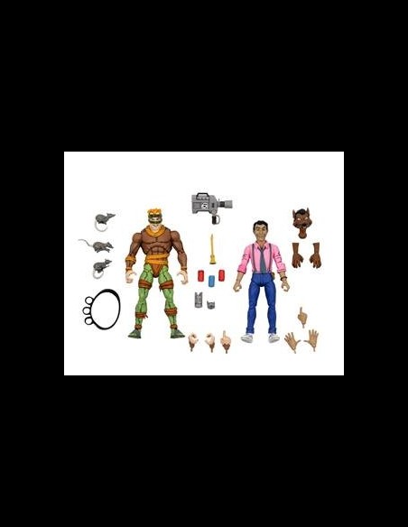 NECA - TMNT: Rat King and Vernon 7 inch Action Figure 2-Pack