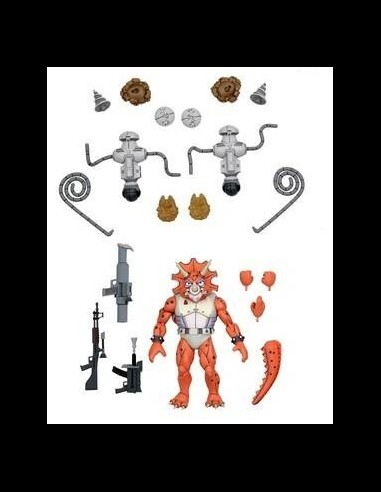 NECA - TMNT: Triceraton Infantryman and 2 Roadkill Rodney 7 inch Action Figure 3-Pack