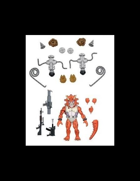 NECA - TMNT: Triceraton Infantryman and 2 Roadkill Rodney 7 inch Action Figure 3-Pack