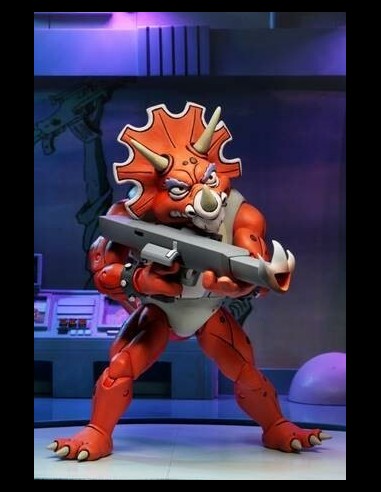 NECA - TMNT: Triceraton Infantryman and 2 Roadkill Rodney 7 inch Action Figure 3-Pack