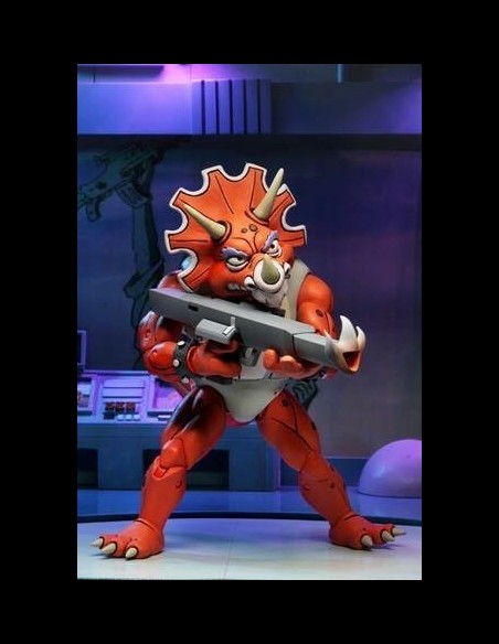 NECA - TMNT: Triceraton Infantryman and 2 Roadkill Rodney 7 inch Action Figure 3-Pack