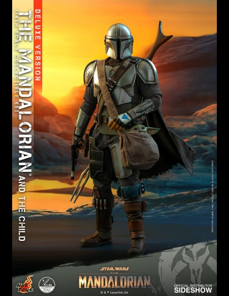 HOT TOYS DELUXE - Star Wars: The Mandalorian - The Mandalorian and The Child 1:4 Scale Set
