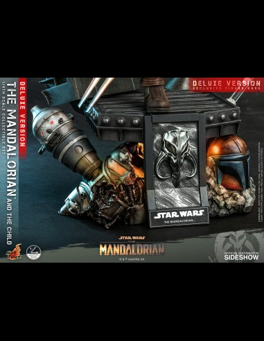 HOT TOYS DELUXE - Star Wars: The Mandalorian - The Mandalorian and The Child 1:4 Scale Set