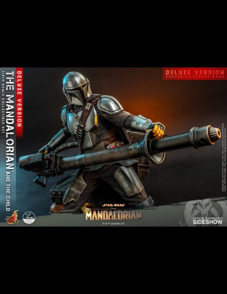 HOT TOYS DELUXE - Star Wars: The Mandalorian - The Mandalorian and The Child 1:4 Scale Set