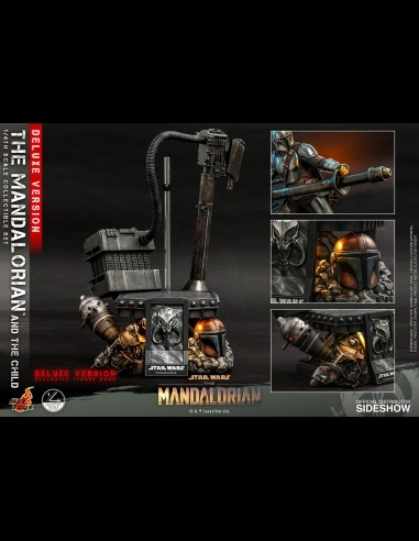 HOT TOYS DELUXE - Star Wars: The Mandalorian - The Mandalorian and The Child 1:4 Scale Set