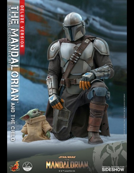 HOT TOYS DELUXE - Star Wars: The Mandalorian - The Mandalorian and The Child 1:4 Scale Set