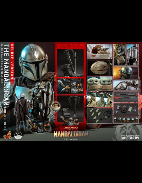 HOT TOYS DELUXE - Star Wars: The Mandalorian - The Mandalorian and The Child 1:4 Scale Set