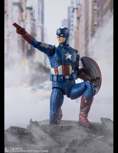 BANDAI - Avengers Assemble Captain America SH Figuarts