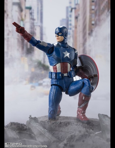 BANDAI - Avengers Assemble Captain America SH Figuarts