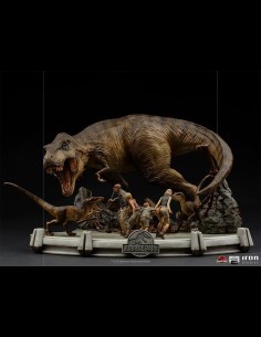 IRON STUDIOS - Jurassic Park: The Final Scene 1:20 Scale Diorama