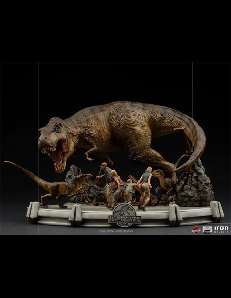 IRON STUDIOS - Jurassic Park: The Final Scene 1:20 Scale Diorama
