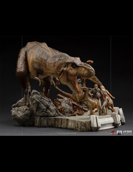 IRON STUDIOS - Jurassic Park: The Final Scene 1:20 Scale Diorama