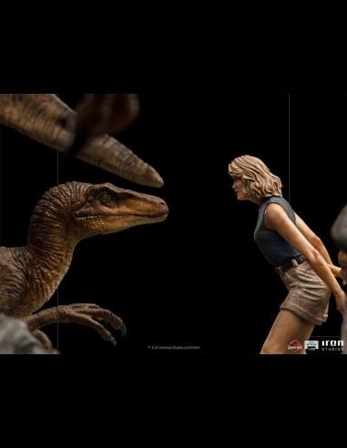 IRON STUDIOS - Jurassic Park: The Final Scene 1:20 Scale Diorama