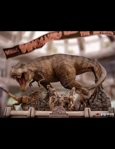 IRON STUDIOS - Jurassic Park: The Final Scene 1:20 Scale Diorama