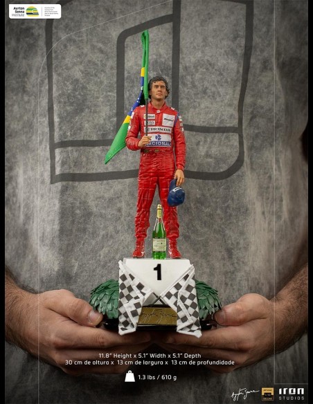 IRON STUDIOS - Ayrton Senna GP Brazil 91 Statua 1/10