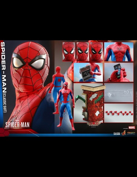 HOT TOYS - Marvel: Classic Suit Spider-Man 1:6 Scale Figure