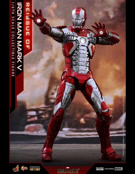 HOT TOYS - Marvel: Iron Man 2 - Iron Man Mark V Die Cast 1:6 Scale Figure