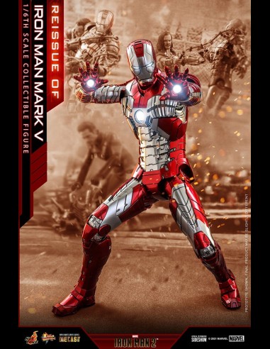 HOT TOYS - Marvel: Iron Man 2 - Iron Man Mark V Die Cast 1:6 Scale Figure